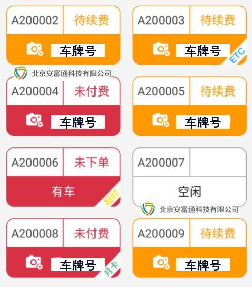 停车收费手持终端机（PDA)泊位管理功能